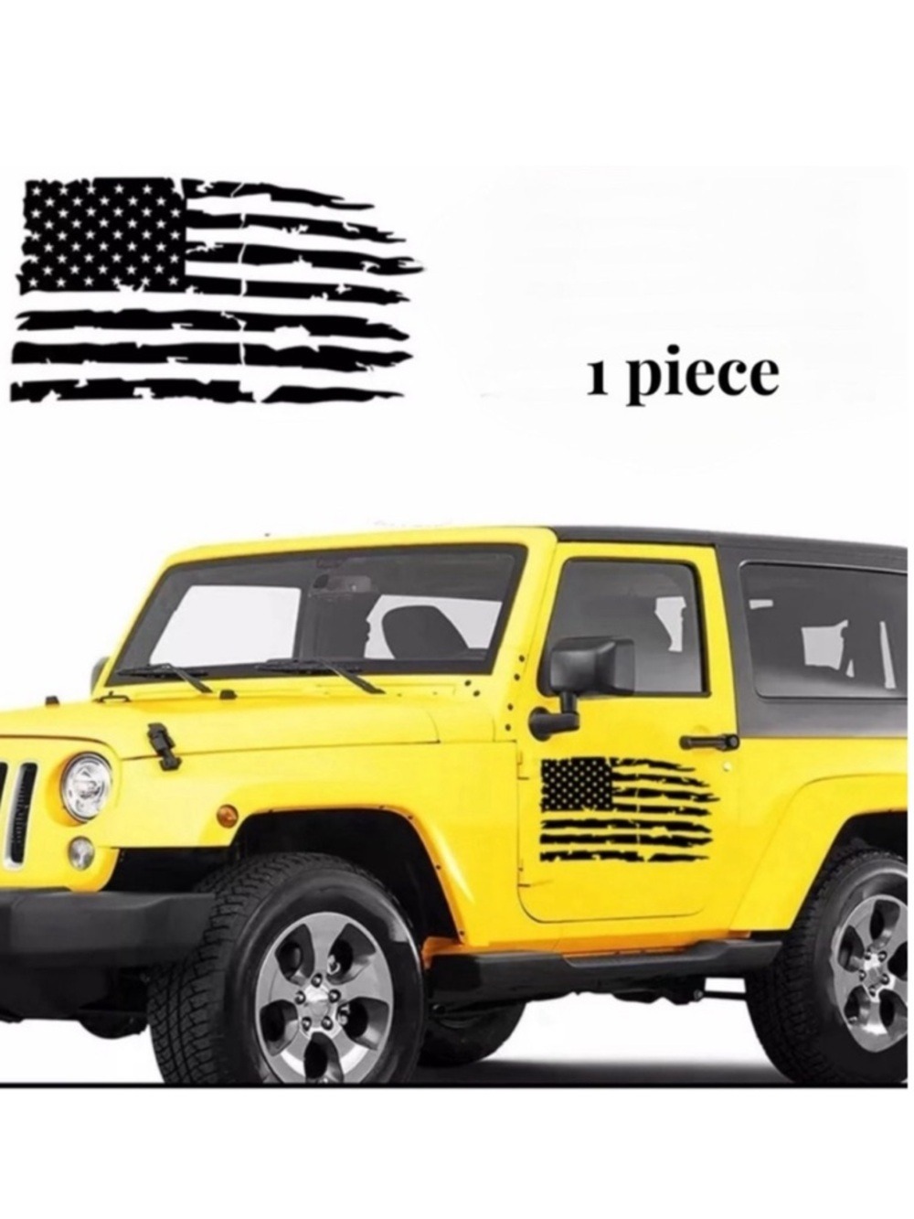 American Flag Decal: Display your pride on your vehicle NIB